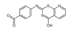 2-(4-nitroanilino)pyrido[3,2-e][1,3]thiazin-4-one结构式