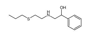1-Phenyl-2-(2-propylsulfanyl-ethylamino)-ethanol结构式