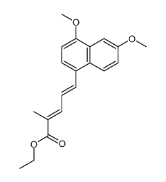 ethyl 5-(4,6-dimethoxy-1-naphthyl)-2-methylpenta-2,4-dienoate Structure