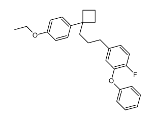 4-[3-[1-(4-ethoxyphenyl)cyclobutyl]propyl]-1-fluoro-2-phenoxybenzene Structure