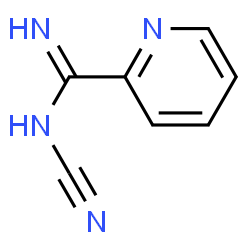 N'-氰基-2-吡啶甲脒结构式