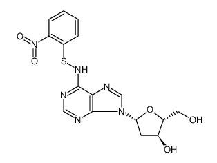 Adenosine, 2'-deoxy-N-[(2-nitrophenyl)thio]结构式