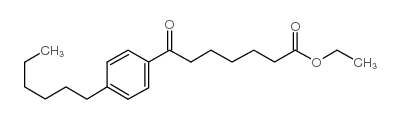 ethyl 7-(4-hexylphenyl)-7-oxoheptanoate结构式