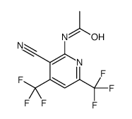 N-[3-cyano-4,6-bis(trifluoromethyl)pyridin-2-yl]acetamide Structure