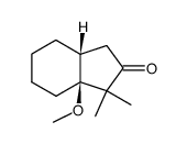 3a-methoxy-3,3-dimethyl-cis-indan-2-one Structure