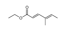 (2E,4E)-4-Methyl-2,4-hexadienoic Acid Ethyl Ester Structure