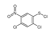 (2,4-dichloro-5-nitrophenyl) thiohypochlorite Structure