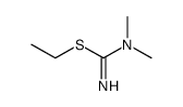 Carbamimidothioic acid, N,N-dimethyl-, ethyl ester (9CI) Structure