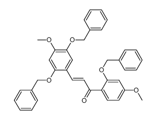 1-(2-Benzyloxy-4-methoxyphenyl)-3-(2,5-dibenzyloxy-4-methoxyphenyl)-2-propen-1-on结构式