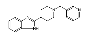 1H-Benzimidazole, 2-[1-(3-pyridinylmethyl)-4-piperidinyl] Structure
