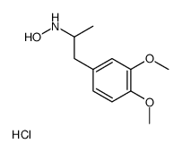 N-[1-(3,4-dimethoxyphenyl)propan-2-yl]hydroxylamine,hydrochloride结构式