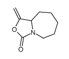 1-methylidene-5,6,7,8,9,9a-hexahydro-[1,3]oxazolo[3,4-a]azepin-3-one结构式