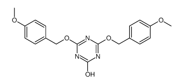 4,6-bis[(4-methoxyphenyl)methoxy]-1H-1,3,5-triazin-2-one Structure