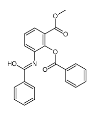 methyl 3-benzamido-2-benzoyloxybenzoate结构式