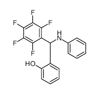 2-[anilino-(2,3,4,5,6-pentafluorophenyl)methyl]phenol Structure