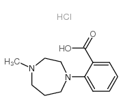2-(4-methyl-1,4-diazepan-1-yl)benzoic acid,hydrochloride Structure