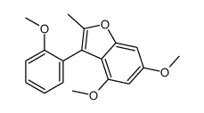 4,6-dimethoxy-3-(2-methoxyphenyl)-2-methyl-1-benzofuran Structure
