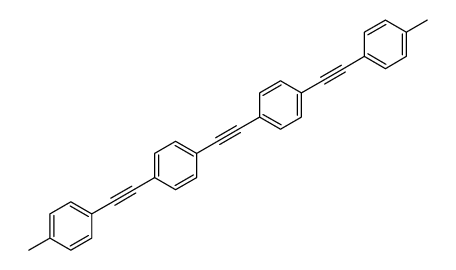 1-methyl-4-[2-[4-[2-[4-[2-(4-methylphenyl)ethynyl]phenyl]ethynyl]phenyl]ethynyl]benzene Structure