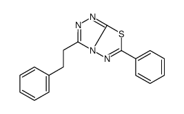 6-phenyl-3-(2-phenylethyl)-[1,2,4]triazolo[3,4-b][1,3,4]thiadiazole结构式