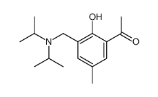1-{3-[(Diisopropylamino)-methyl]-2-hydroxy-5-methyl-phenyl}-ethanone结构式