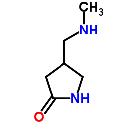 4-[(Methylamino)methyl]-2-pyrrolidinone结构式