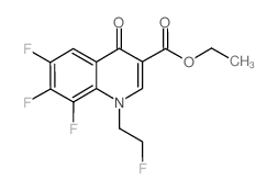 6,7,8-Trifluoro-1-(2-fluoroethyl)-4-oxo-1,4-dihydroquinoline-3-carboxylic acid ethyl ester Structure
