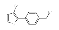 3-bromo-2-[4-(bromomethyl)phenyl]thiophene Structure