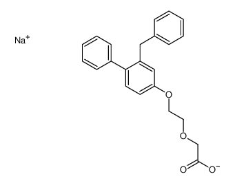 Alpha-(羧甲基)-Ω-[[2(或3)-(苯甲基)[1,1’-联苯]-4-基]氧]聚(氧-1,2-乙二基)钠盐结构式