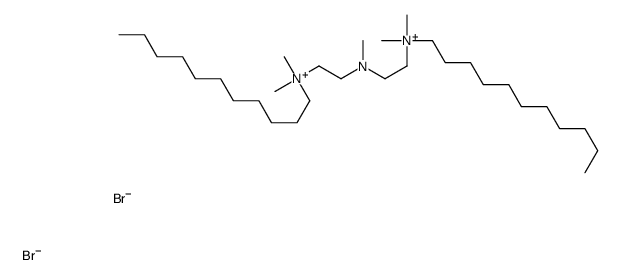 N,N'-bis(dimethylundecyl)-3-methylaza-1,5-pentanediammonium dibromide结构式