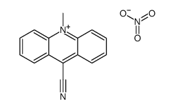 10-methylacridin-10-ium-9-carbonitrile,nitrate结构式