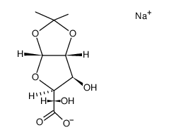 sodium 1,2-O-isopropylidene-D-glucuronate结构式