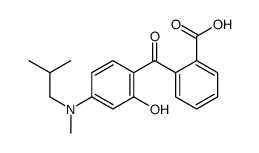 2-[2-hydroxy-4-[methyl(2-methylpropyl)amino]benzoyl]benzoic acid Structure