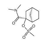 Methanesulfonic acid (1R,2S,4S)-2-dimethylcarbamoyl-bicyclo[2.2.1]hept-2-yl ester Structure