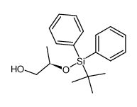 (2R)-2-[(tert-butyldiphenylsilyl)oxy]propan-1-ol结构式