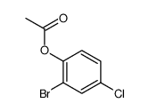 2-Bromo-4-chlorophenyl acetate Structure