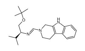 2-<<(1,2,3,4-tetrahydro-β-carbolin-2-yl)methyl>imino>valinol tert-butyl ether Structure