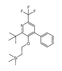 2-tert-butyl-3-[2-(trimethylsilyl)ethoxy]-4-phenyl-6-(trifluoromethyl)pyridine Structure