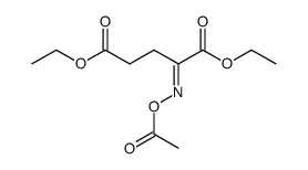 2-acetoxyimino-glutaric acid diethyl ester Structure