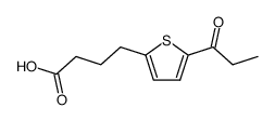 4-(5-propionyl-[2]thienyl)-butyric acid Structure