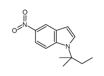 5-nitro-1-tert-pentyl-1H-indole结构式