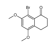 8-bromo-5,7-dimethoxy-3,4-dihydro-2H-naphthalen-1-one结构式