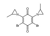 2,6-dibromo-3,5-bis-(2-methyl-aziridin-1-yl)-[1,4]benzoquinone结构式