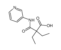 2,2-diethyl-N-[3]pyridyl-malonamic acid Structure