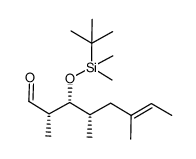 (2S,3R,4S,E)-3-(tert-butyldimethylsilyloxy)-2,4,6-trimethyloct-6-enal结构式