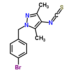 1-(4-BROMO-BENZYL)-4-ISOTHIOCYANATO-3,5-DIMETHYL-1H-PYRAZOLE Structure