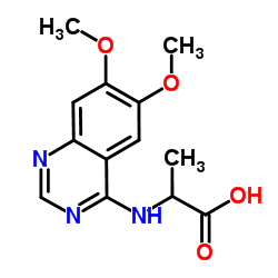 2-(6,7-DIMETHOXY-QUINAZOLIN-4-YLAMINO)-PROPIONIC ACID structure