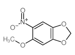 1,3-Benzodioxole,5-methoxy-6-nitro- Structure