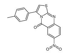 3-(4-methylphenyl)-7-nitro-[1,3]thiazolo[2,3-b]quinazolin-5-one结构式