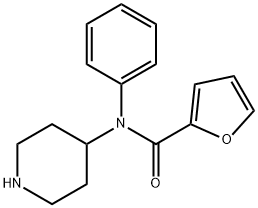 2-Furancarboxamide, N-phenyl-N-4-piperidinyl- Structure