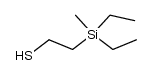 Methyl-diaethyl-[2-mercapto-aethyl]-silan Structure